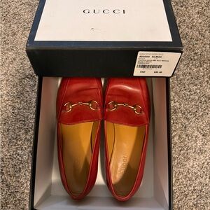 Gucci Horsebit Loafers | Hibiscus Red | Size 37 1/2 Women’s